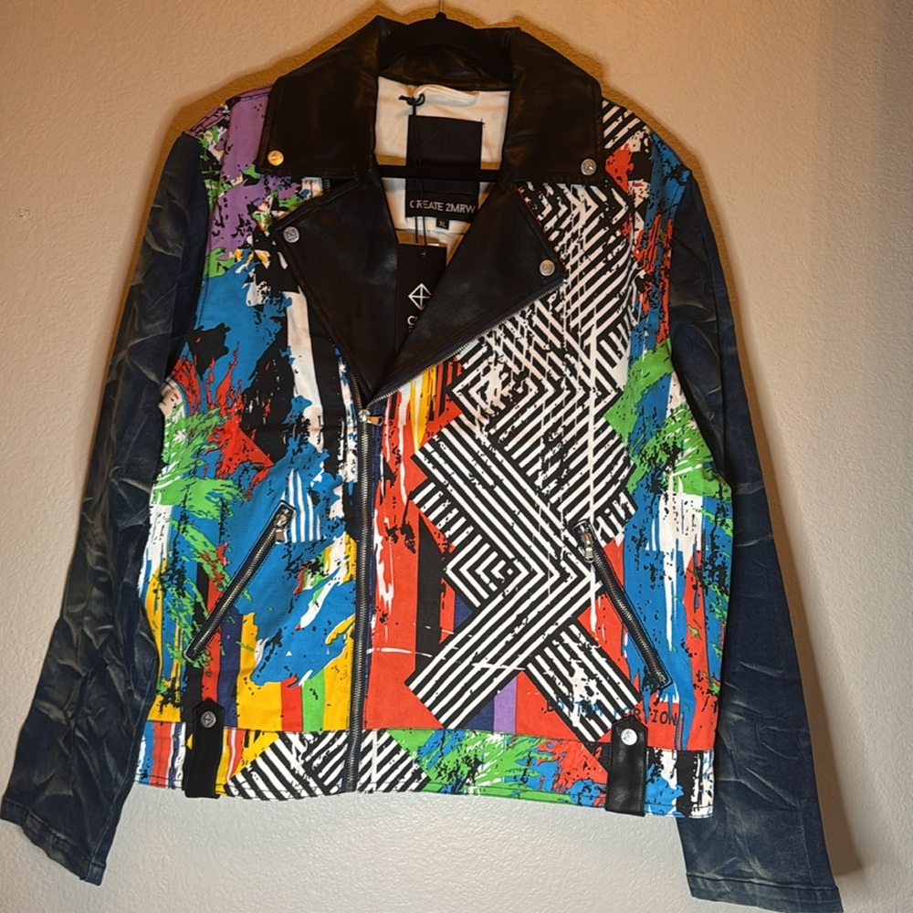 NWT CREATE 2MRW Multicolor & Texture Jacket; Multiple Sizes; smoke-free